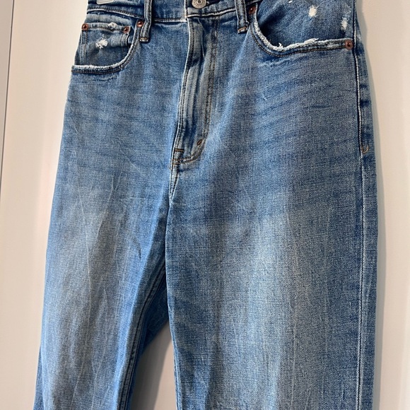 Abercrombie Ankle Straight Ultra High Jeans - Picture 3 of 4